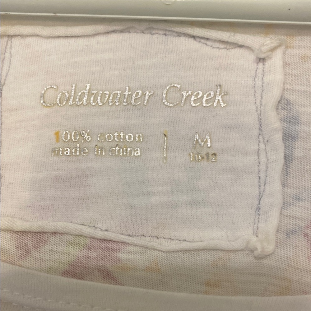 Coldwater Creek Pink and Yellow Fitted 3/4 Sleeve Blouse - Picture 4 of 4